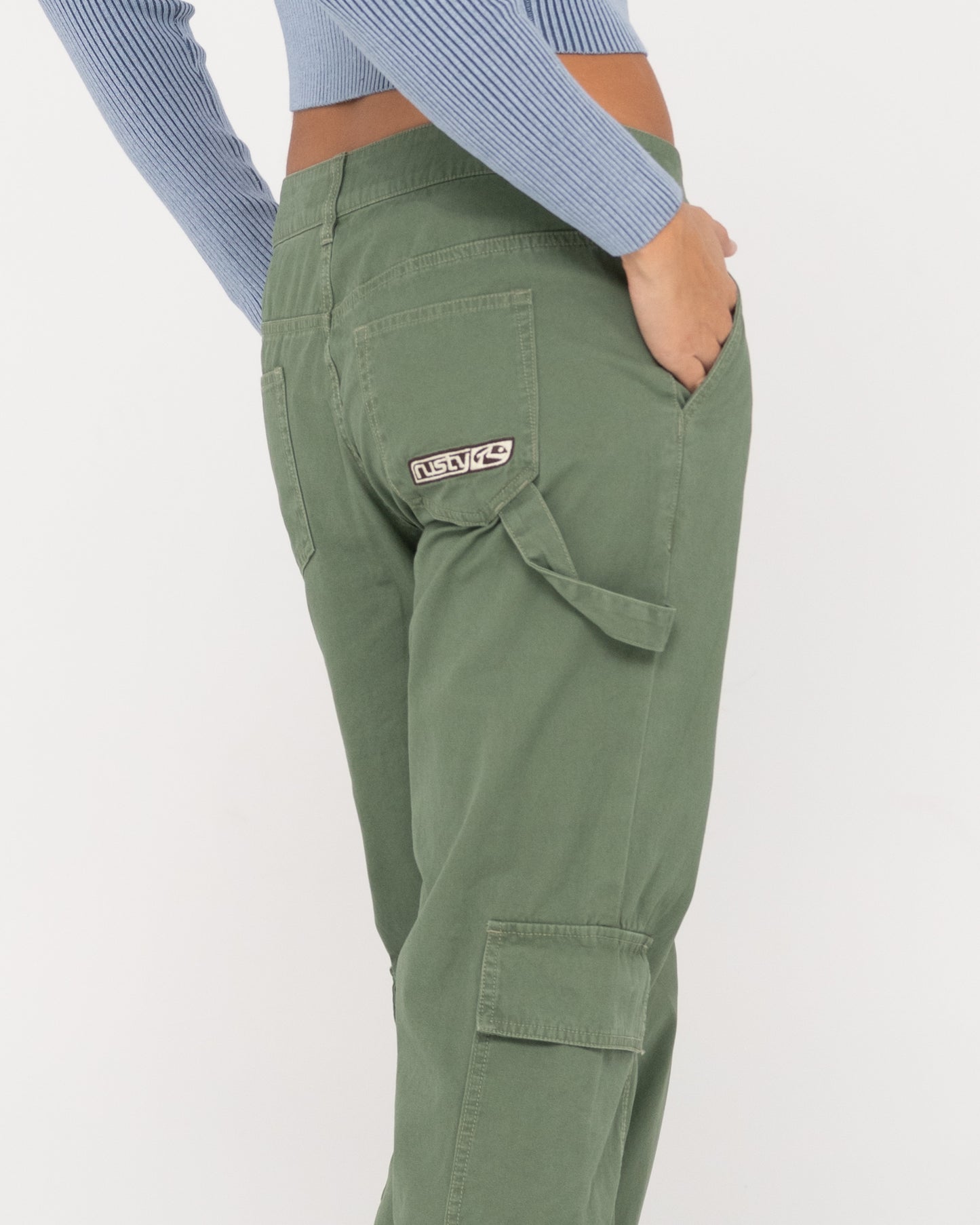CADE LOW STRAIGHT CANVAS CARGO PANT