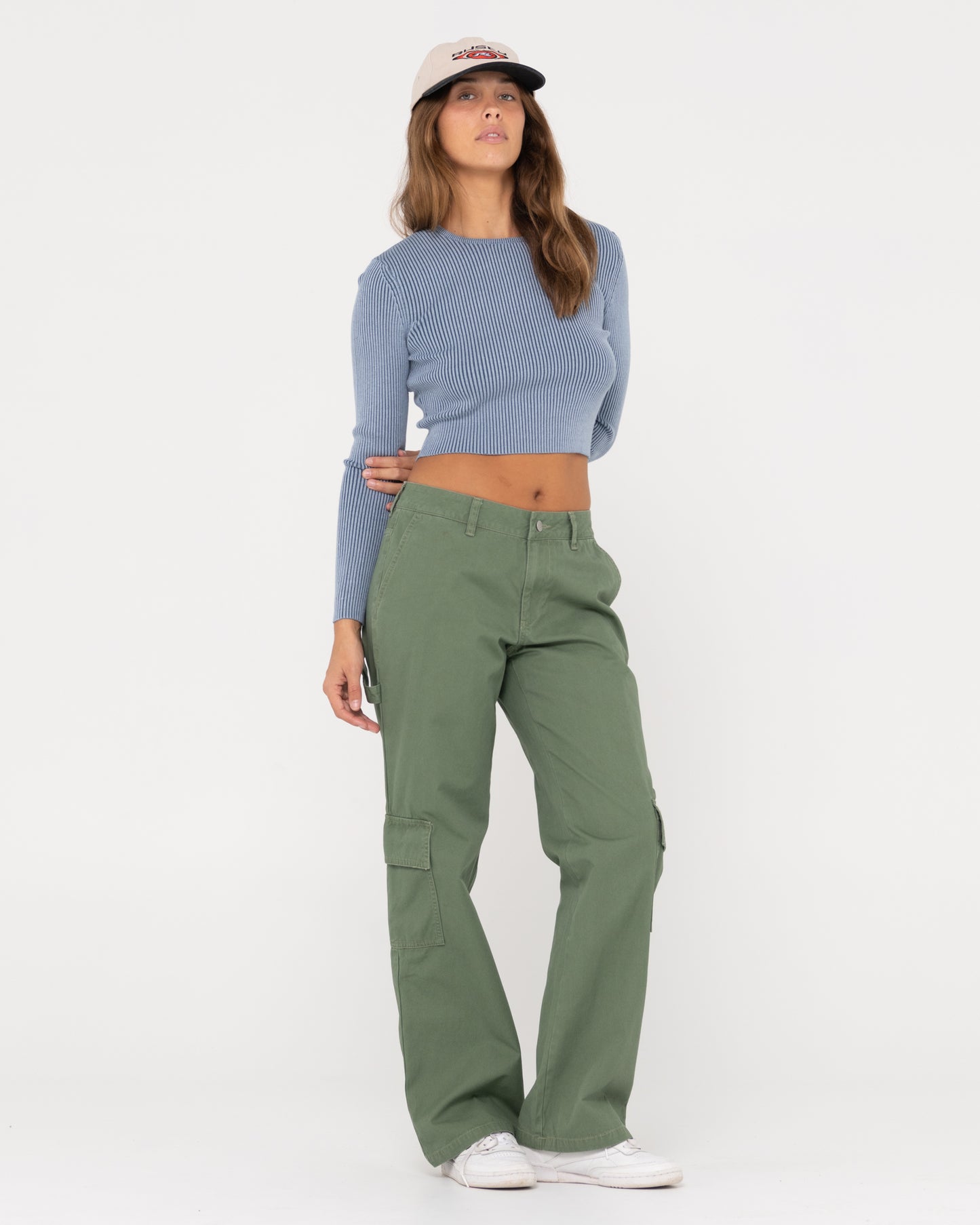 CADE LOW STRAIGHT CANVAS CARGO PANT