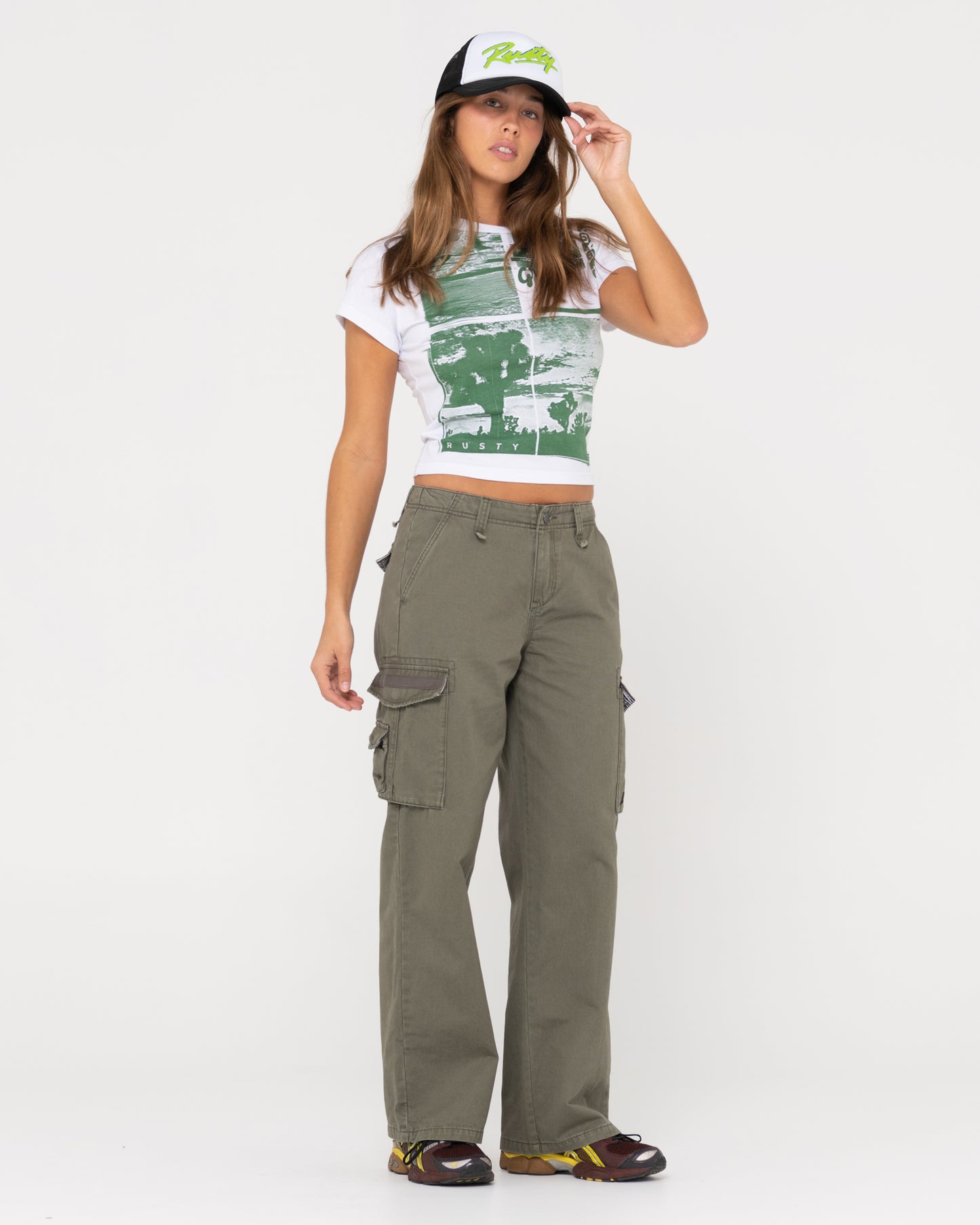 RUSTY GREETINGS SKIMMER BABY TEE