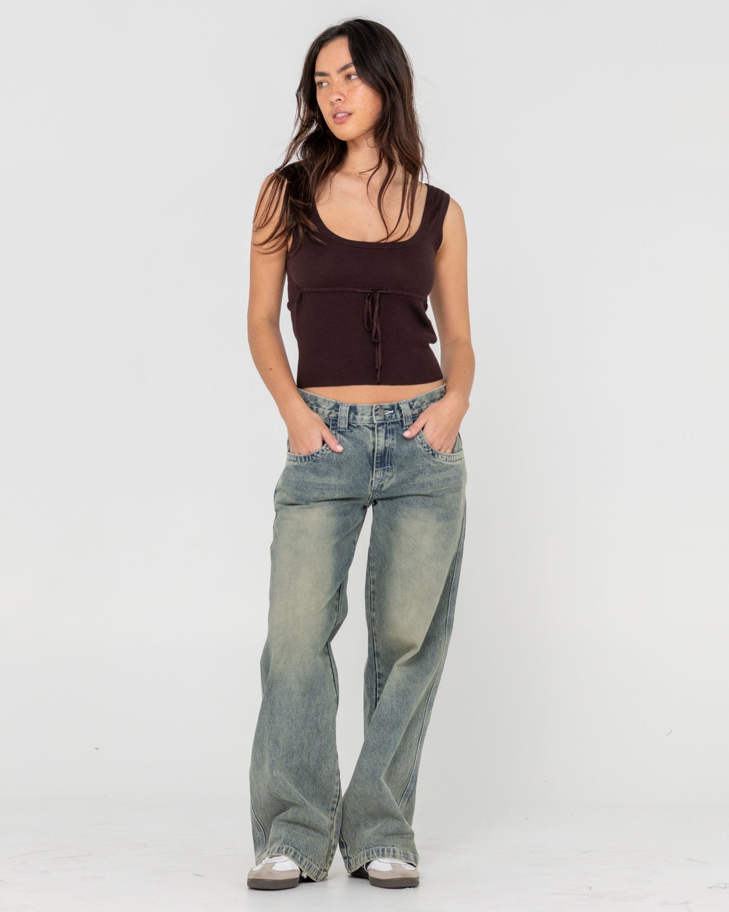 FLIP MOMMY LOW RISE TAPELESS DENIM JEAN