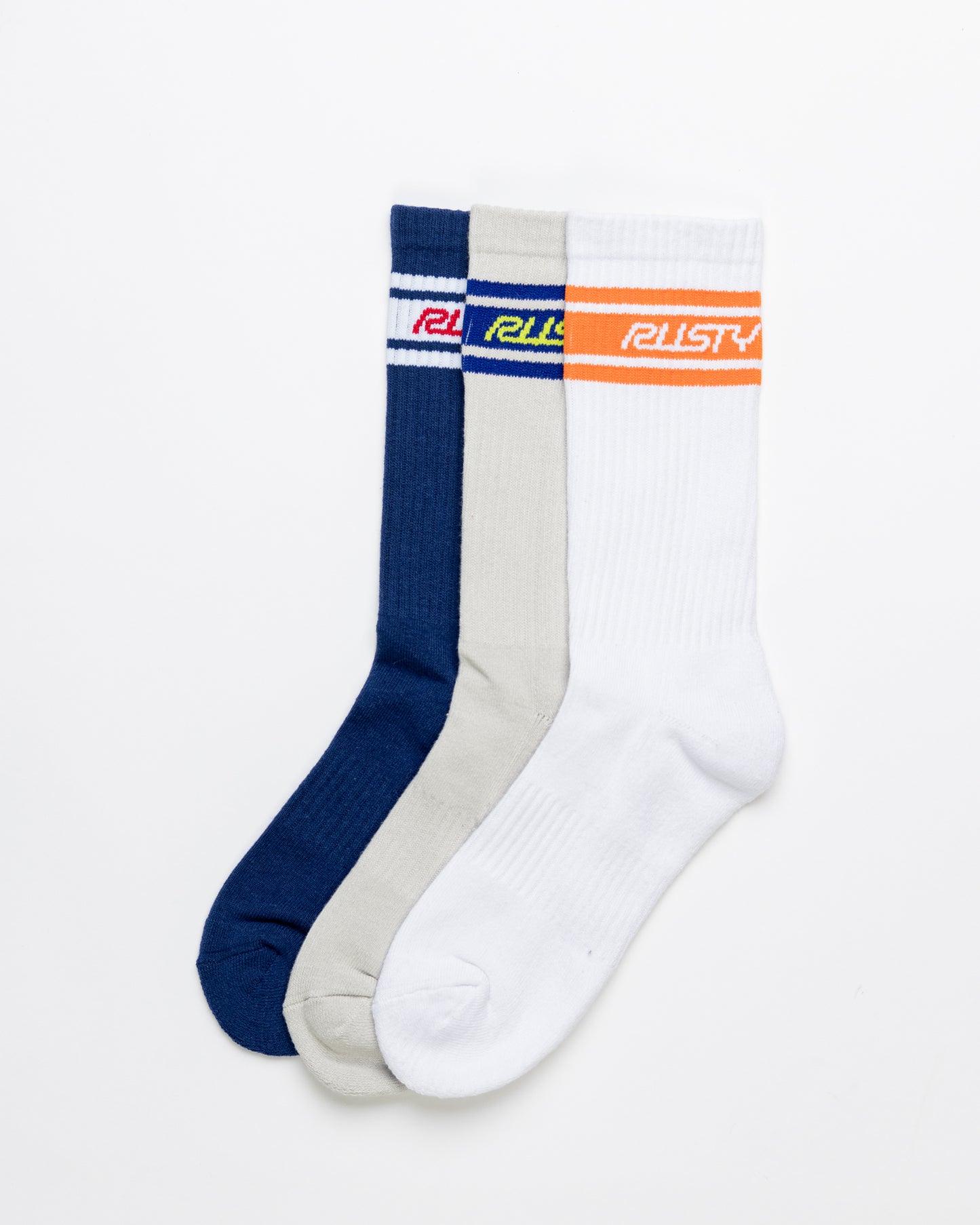 PIT CREW MID CALF 4-SOCK PACK-MULTI