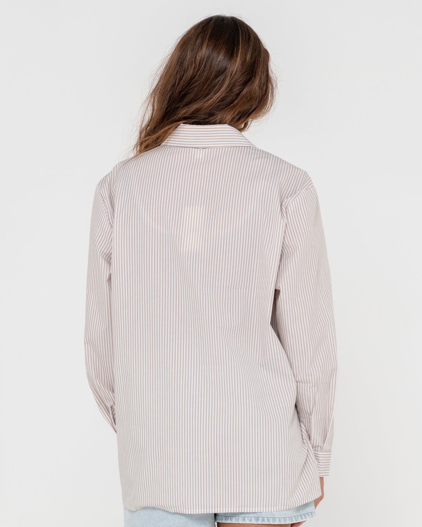 MYKONOS STRIPE OVERSIZED SHIRT