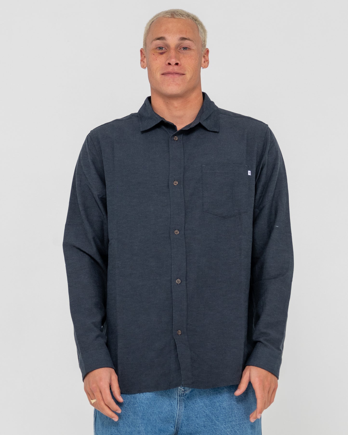 OVERTONE LONG SLEEVE LINEN SHIRT