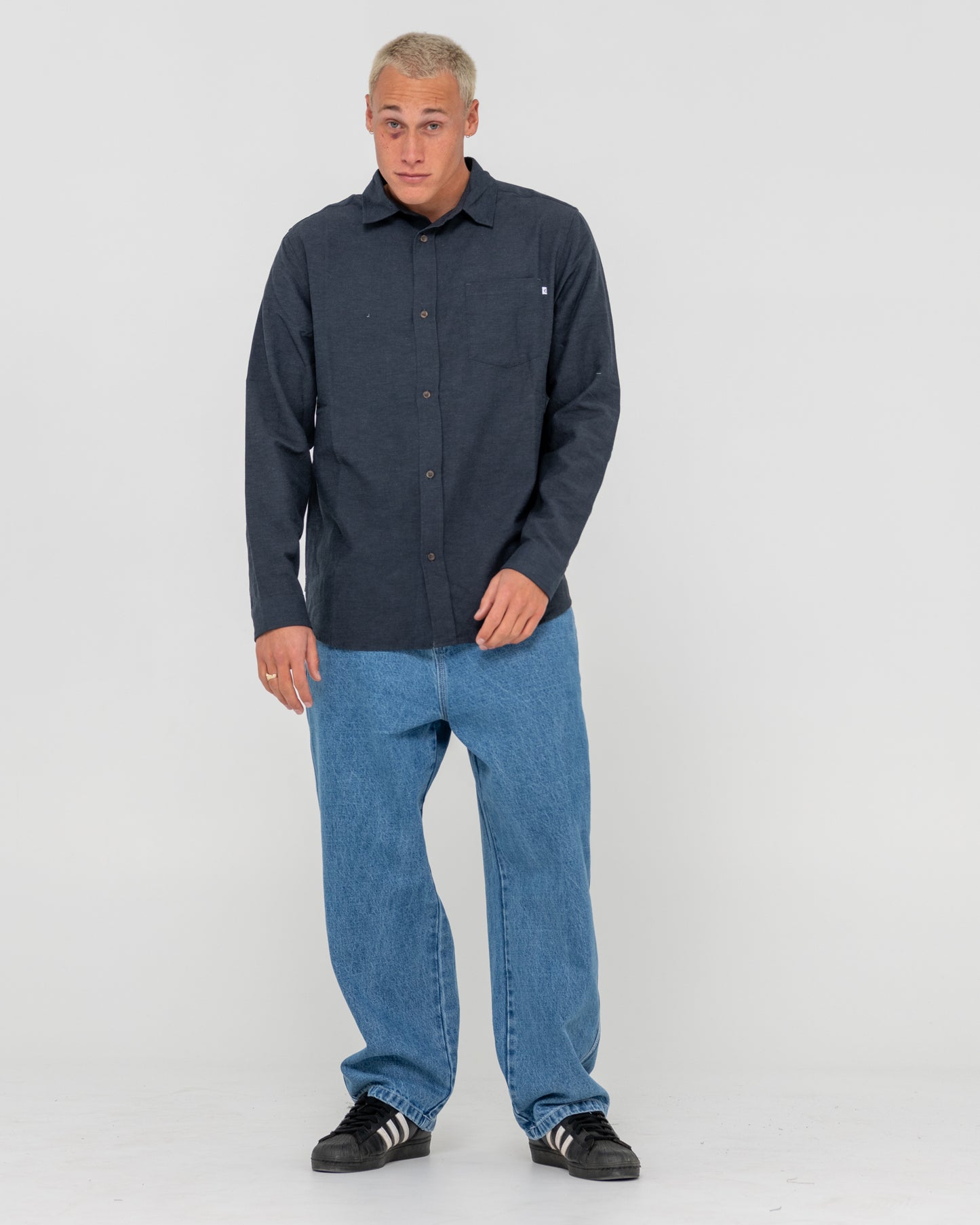 OVERTONE LONG SLEEVE LINEN SHIRT