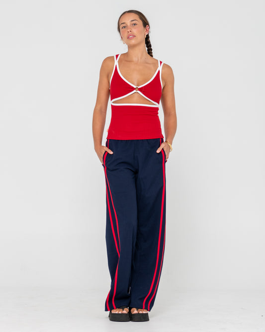 ASHLEY RIBBED FASHION TOP