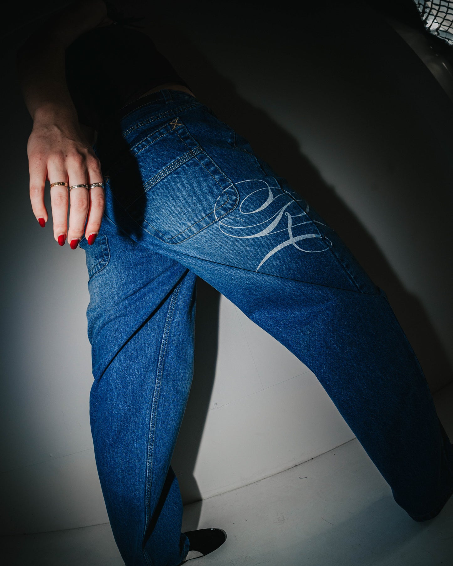 HE GHOSTED BETHANY BAGGY LOW RISE JEAN