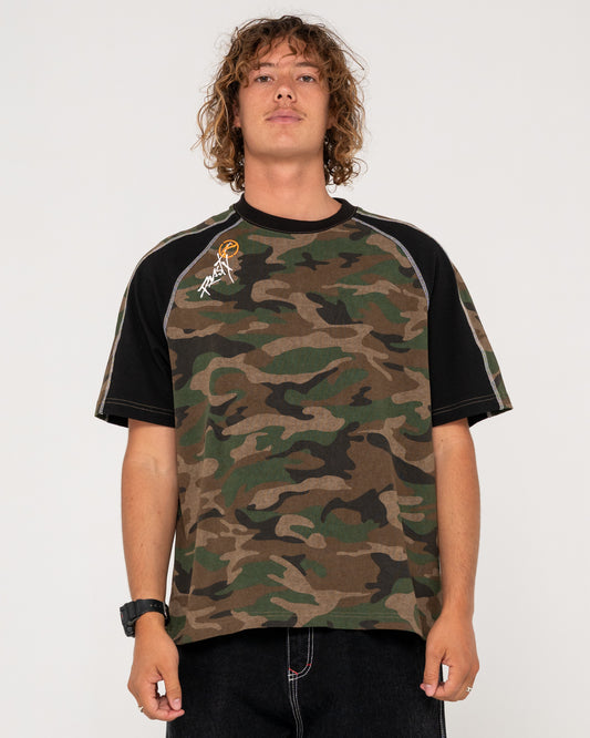 WOOF RAGLAN SHORT SLEEVE TEE