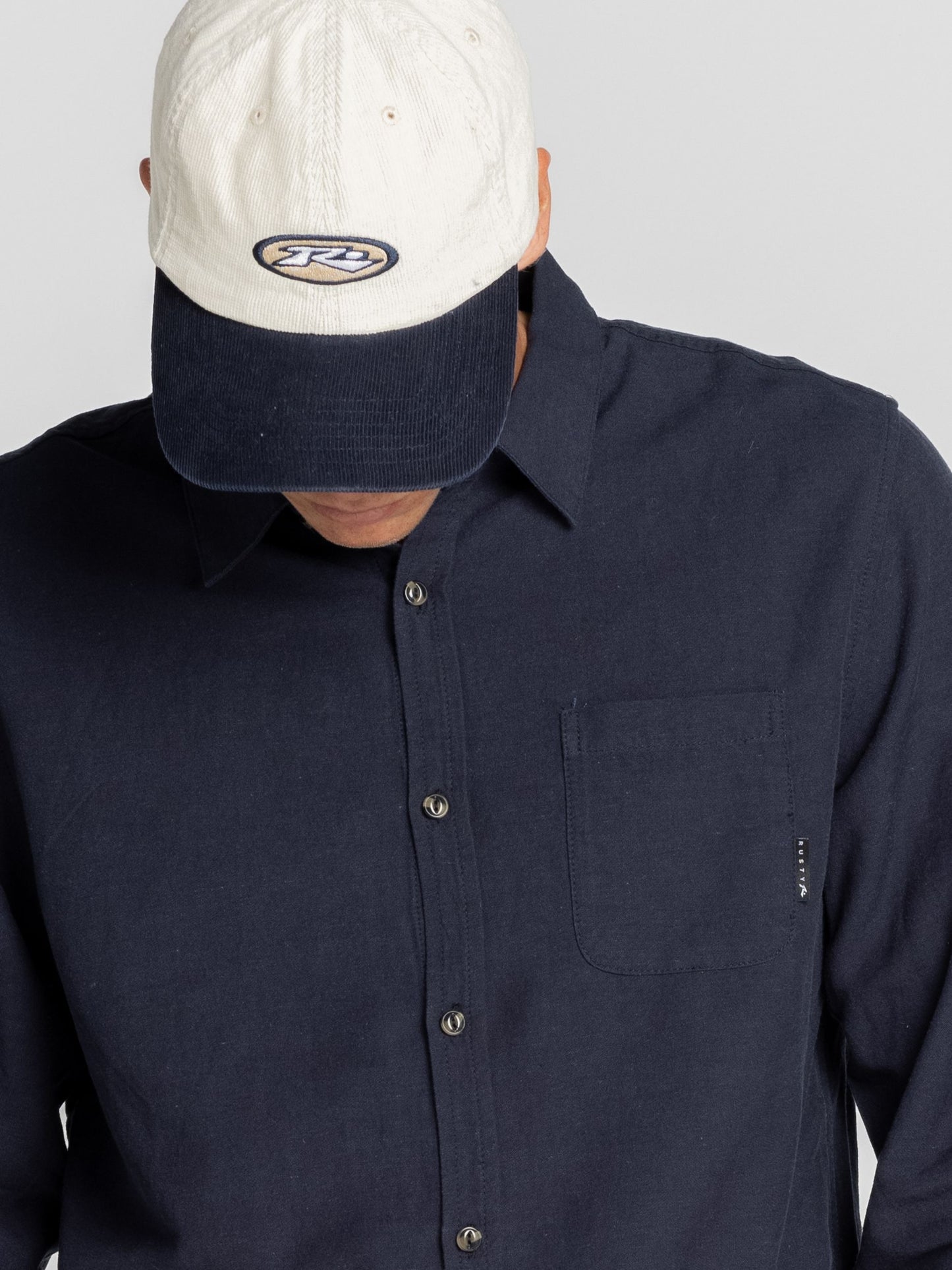OVERTONE LONG SLEEVE LINEN SHIRT