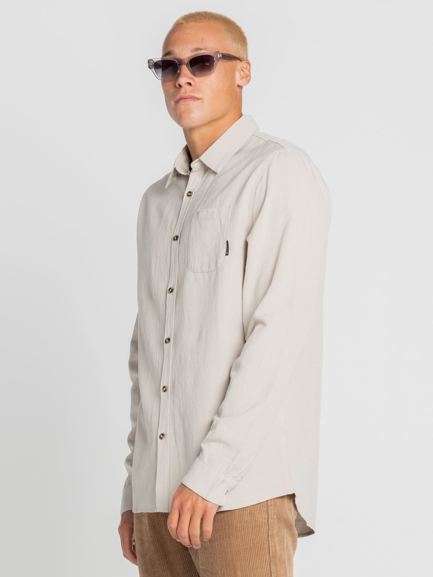 OVERTONE LONG SLEEVE LINEN SHIRT