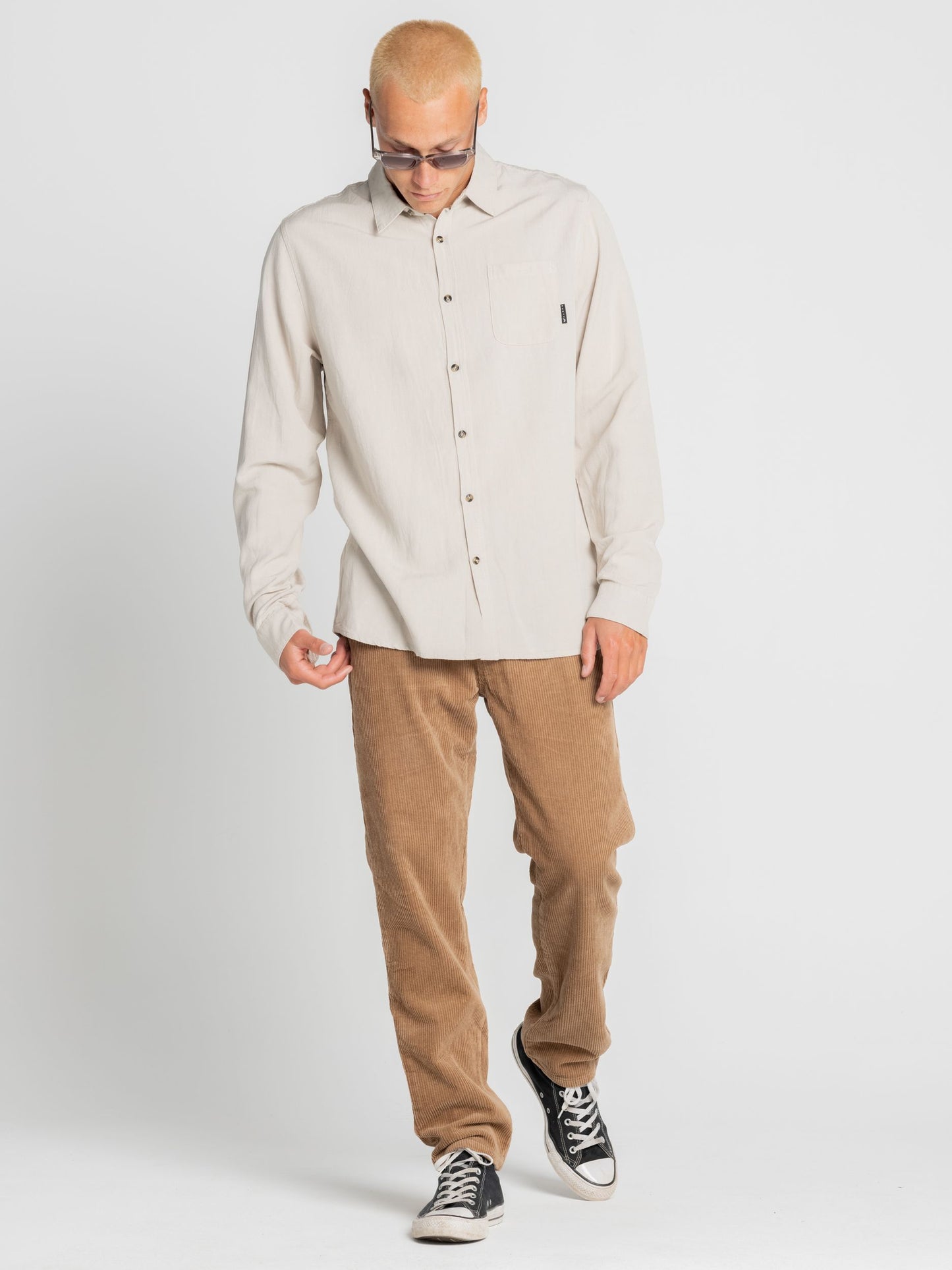 OVERTONE LONG SLEEVE LINEN SHIRT