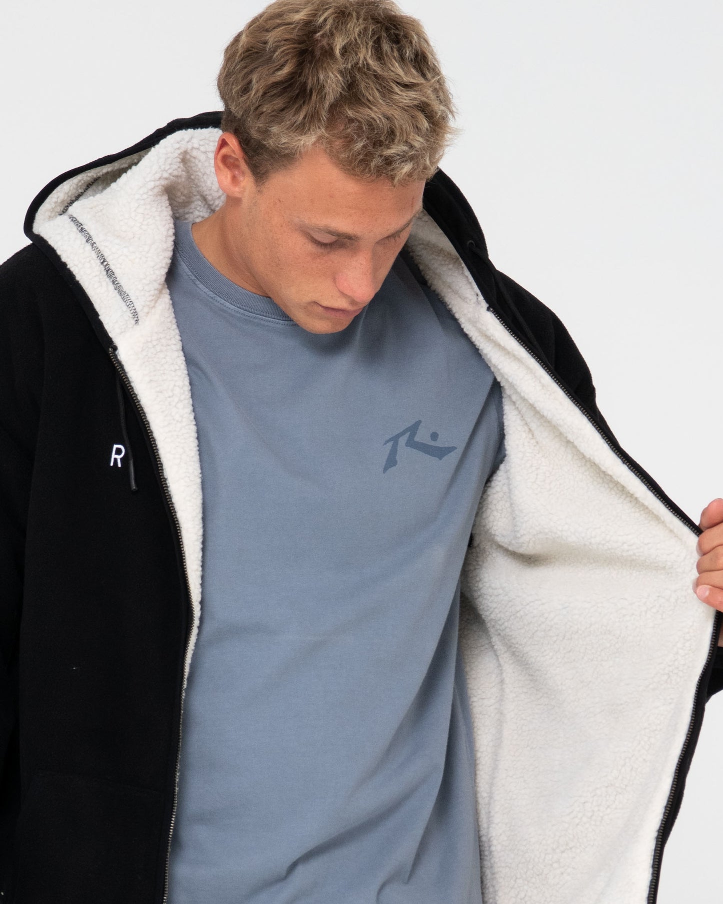 IN LINE SHERPA ZIP THRU POLAR FLEECE