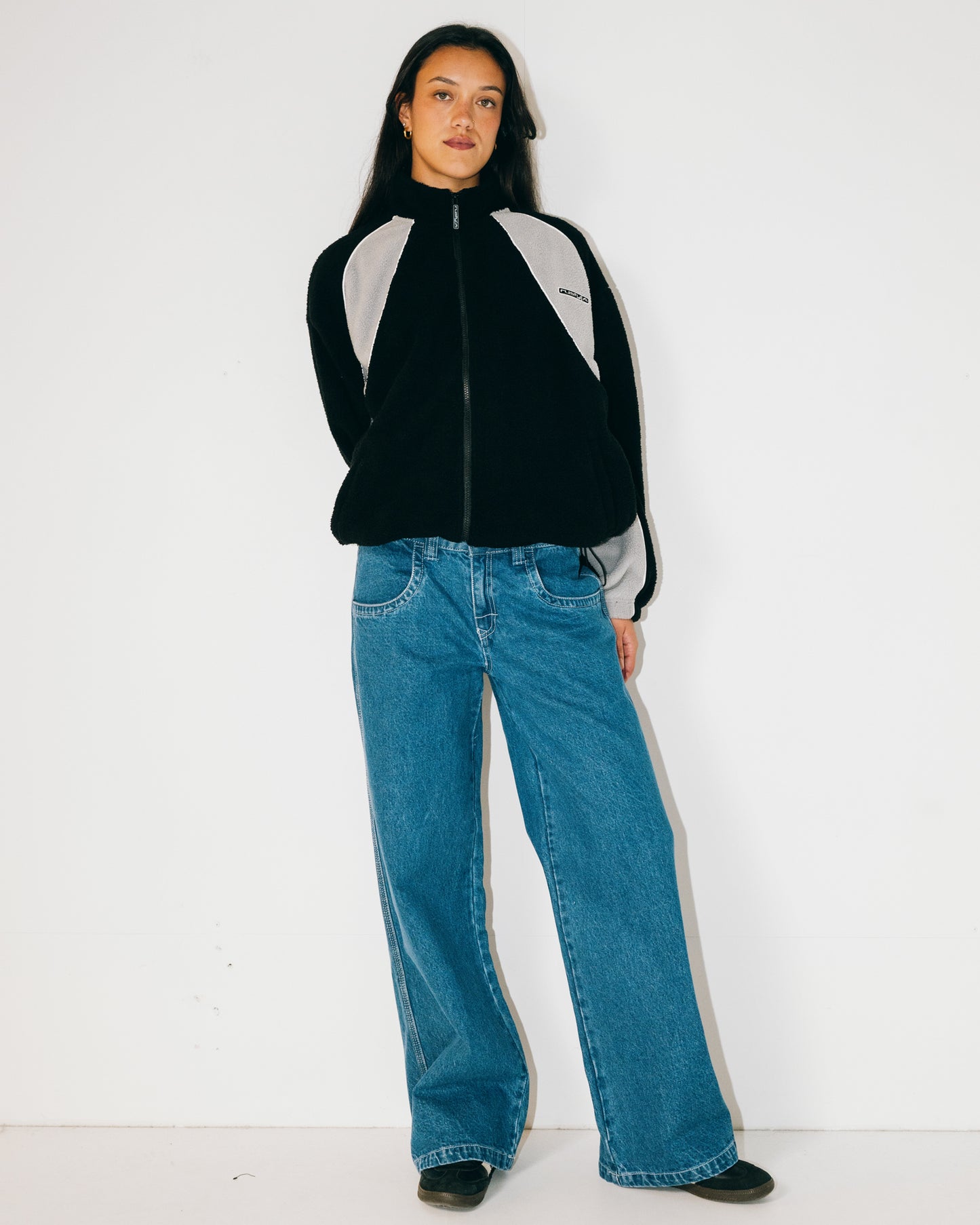 TWO TIDES ZIP THROUGH SHERPA FLEECE