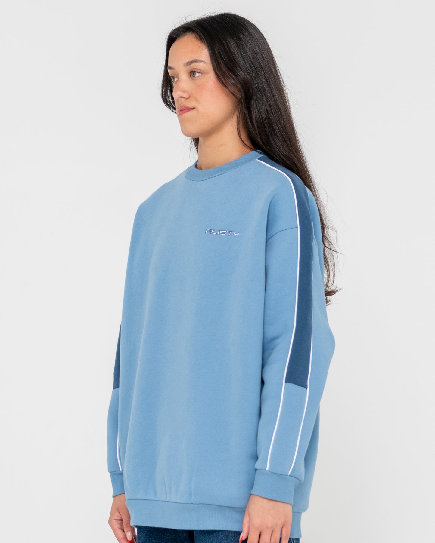 TWO TIMER PANELLED CREW FLEECE