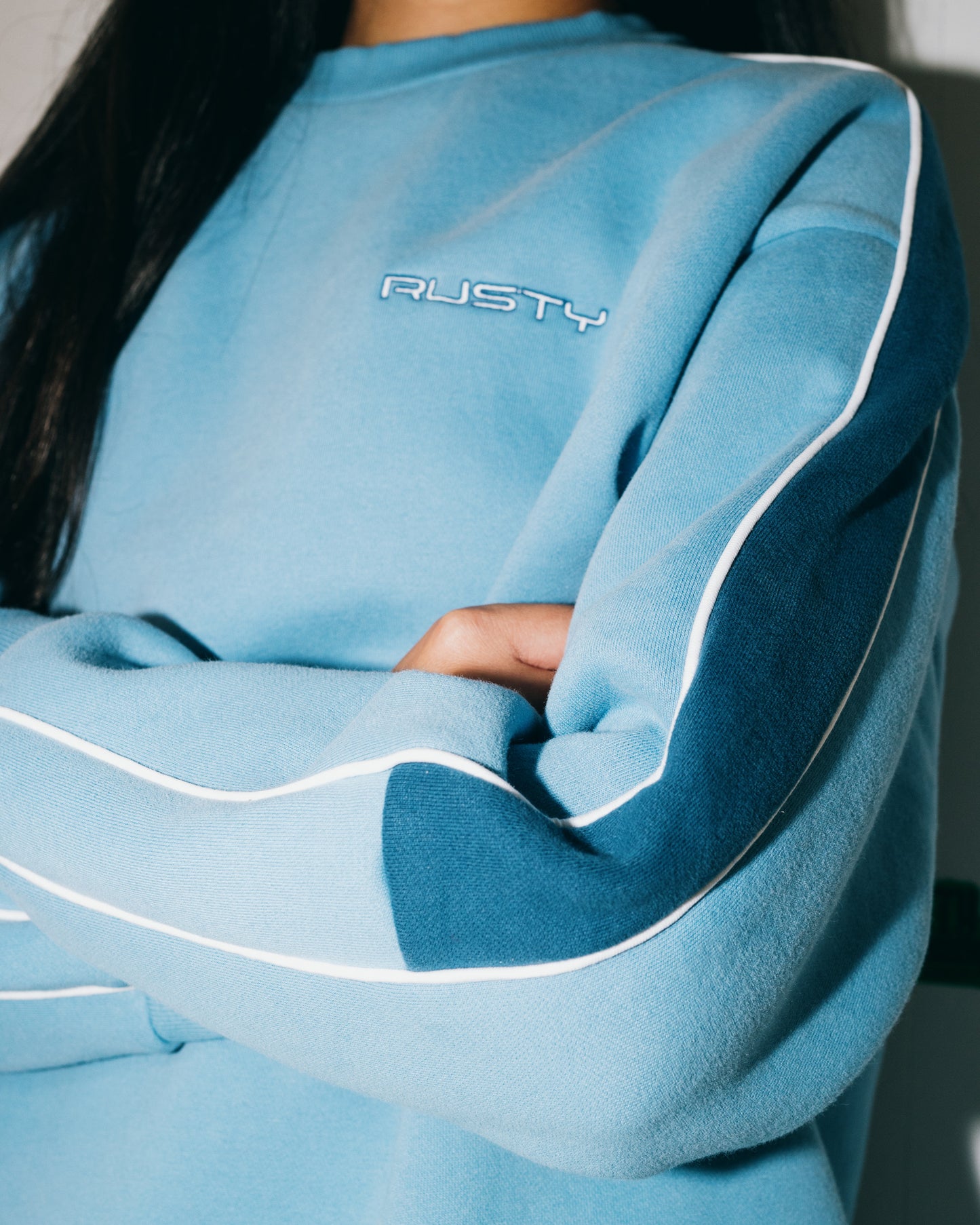 TWO TIMER PANELLED CREW FLEECE