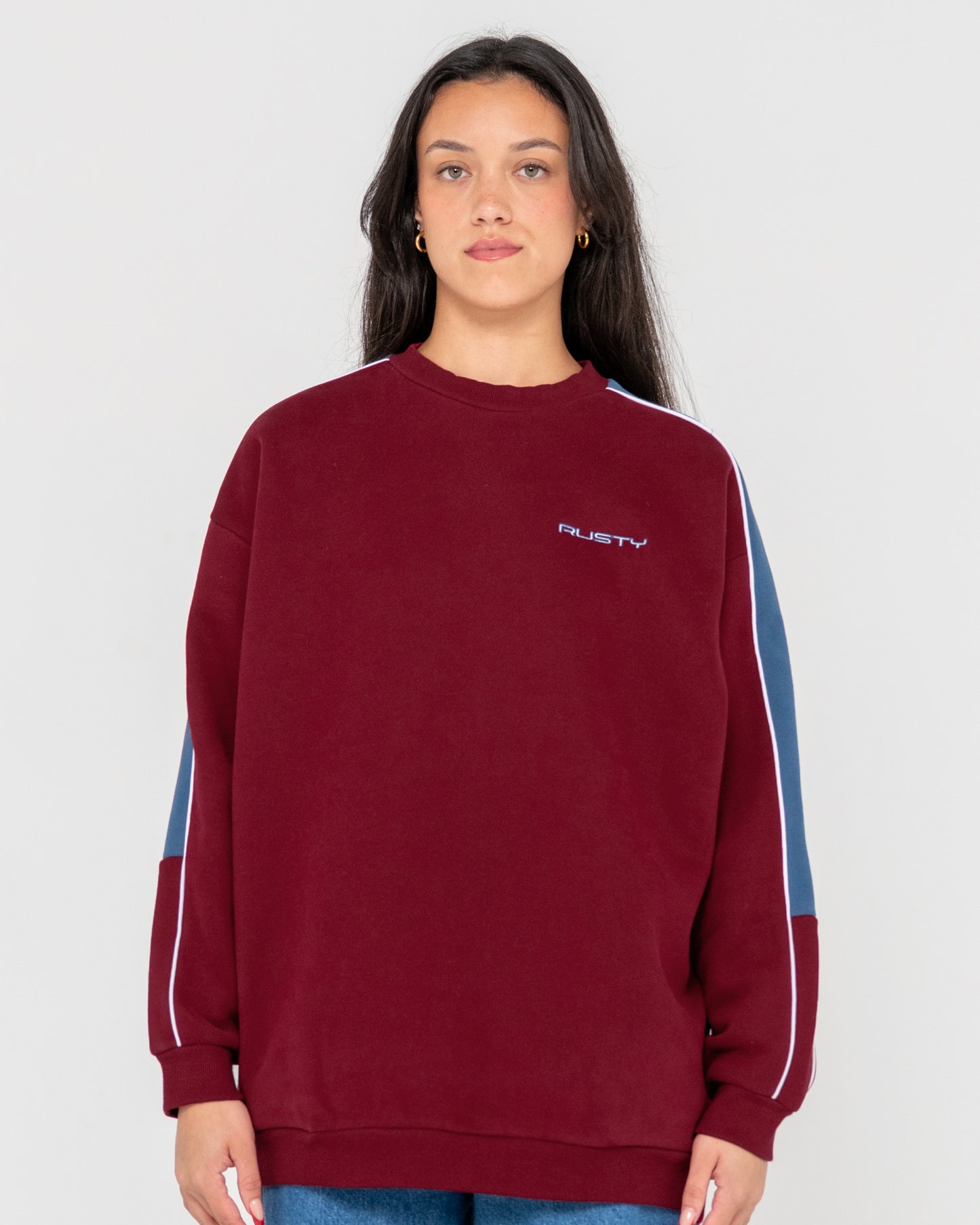 TWO TIMER PANELLED CREW FLEECE