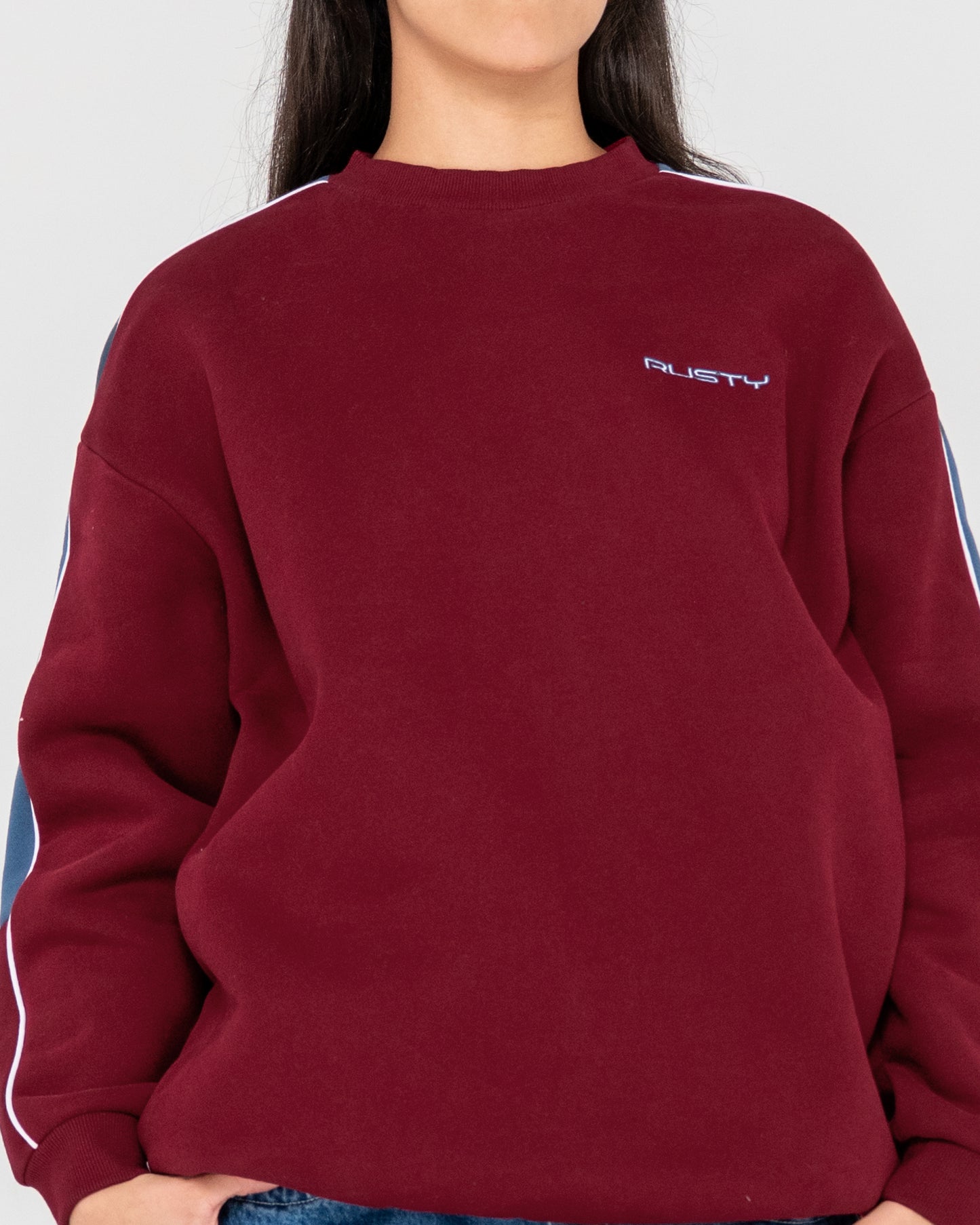 TWO TIMER PANELLED CREW FLEECE