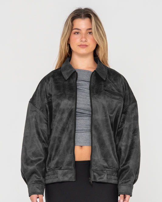BACK STREET FAUX LEATHER JACKET