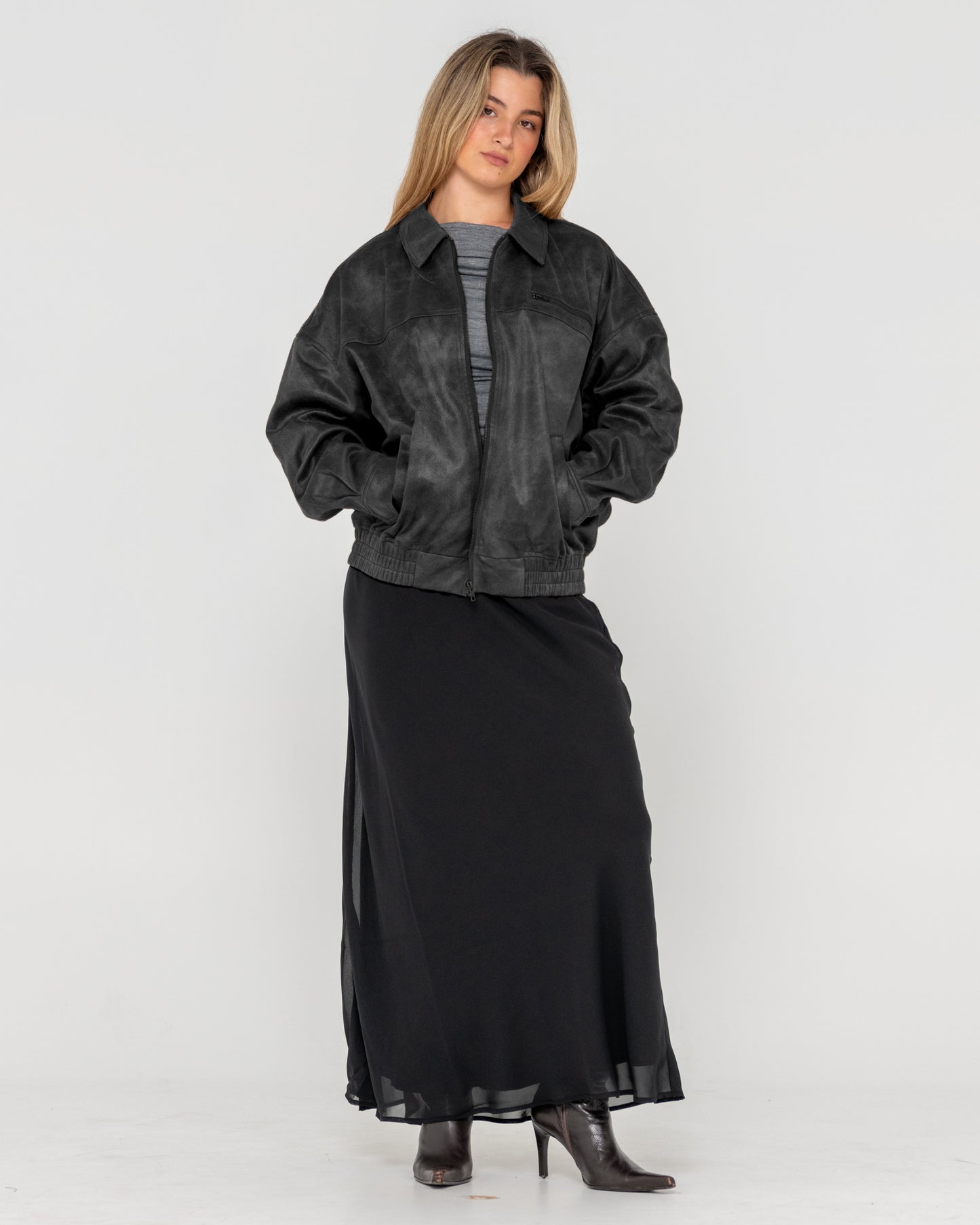 BACK STREET FAUX LEATHER JACKET