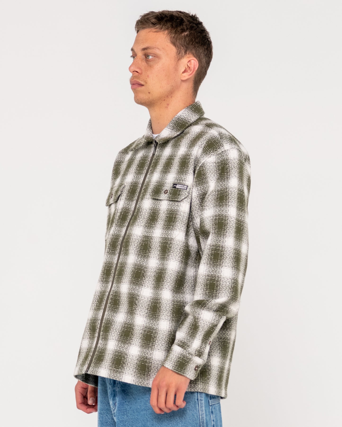 ZEAL ZIP THRU OVER SHIRT
