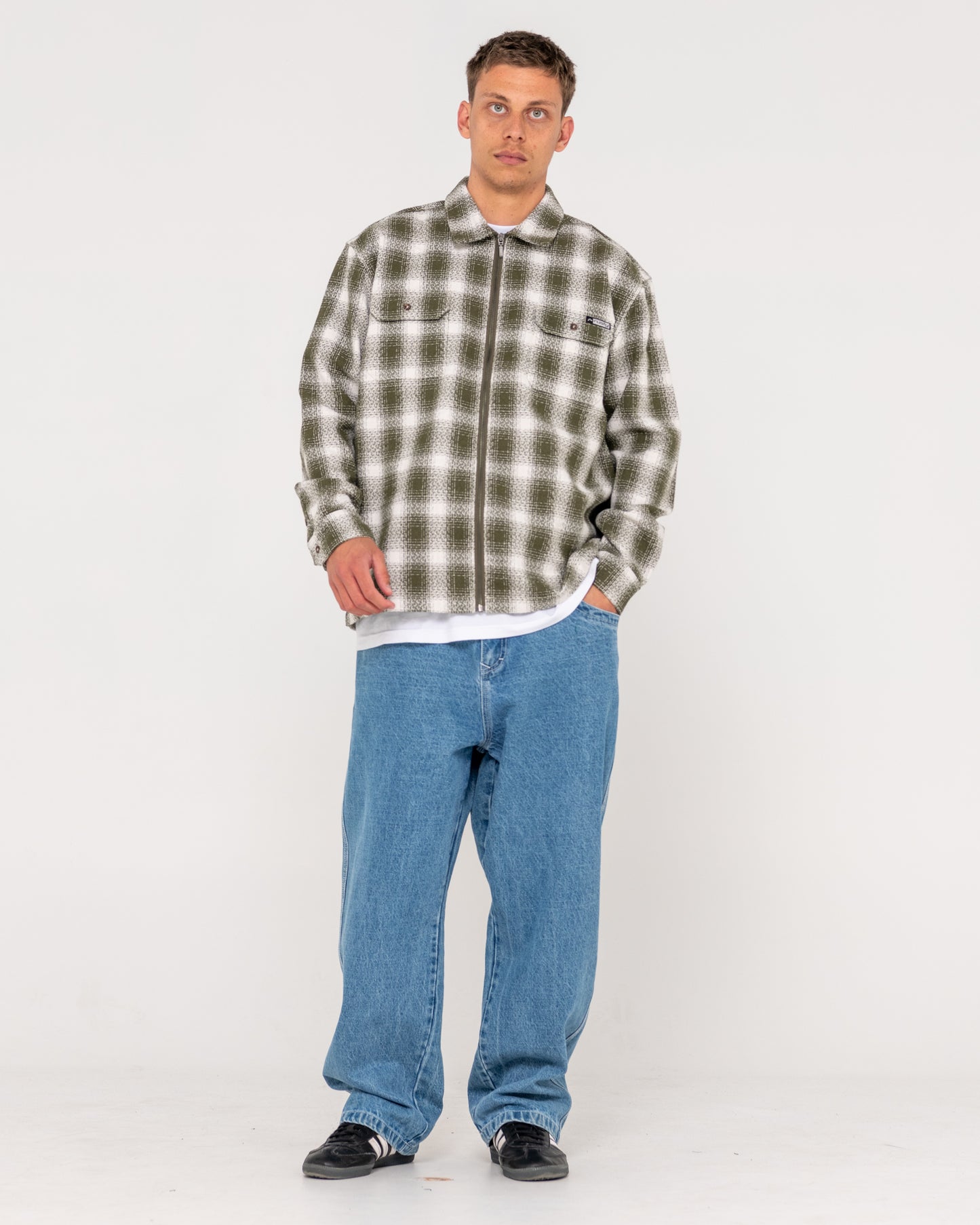 ZEAL ZIP THRU OVER SHIRT