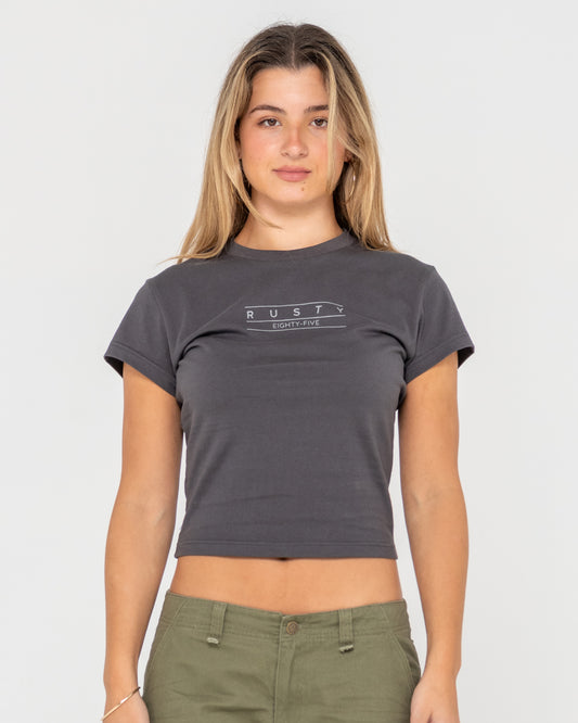 RUSTY ESSENTIALS SKIMMER BABY TEE