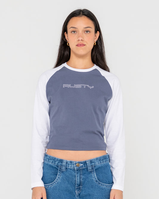 TEKKY LONG SLEEVE RAGLAN SKIMMER TEE