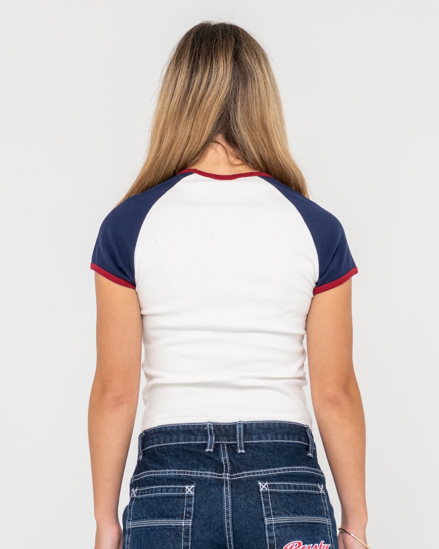 MR WORLDWIDE RAGLAN SKIMMER TEE