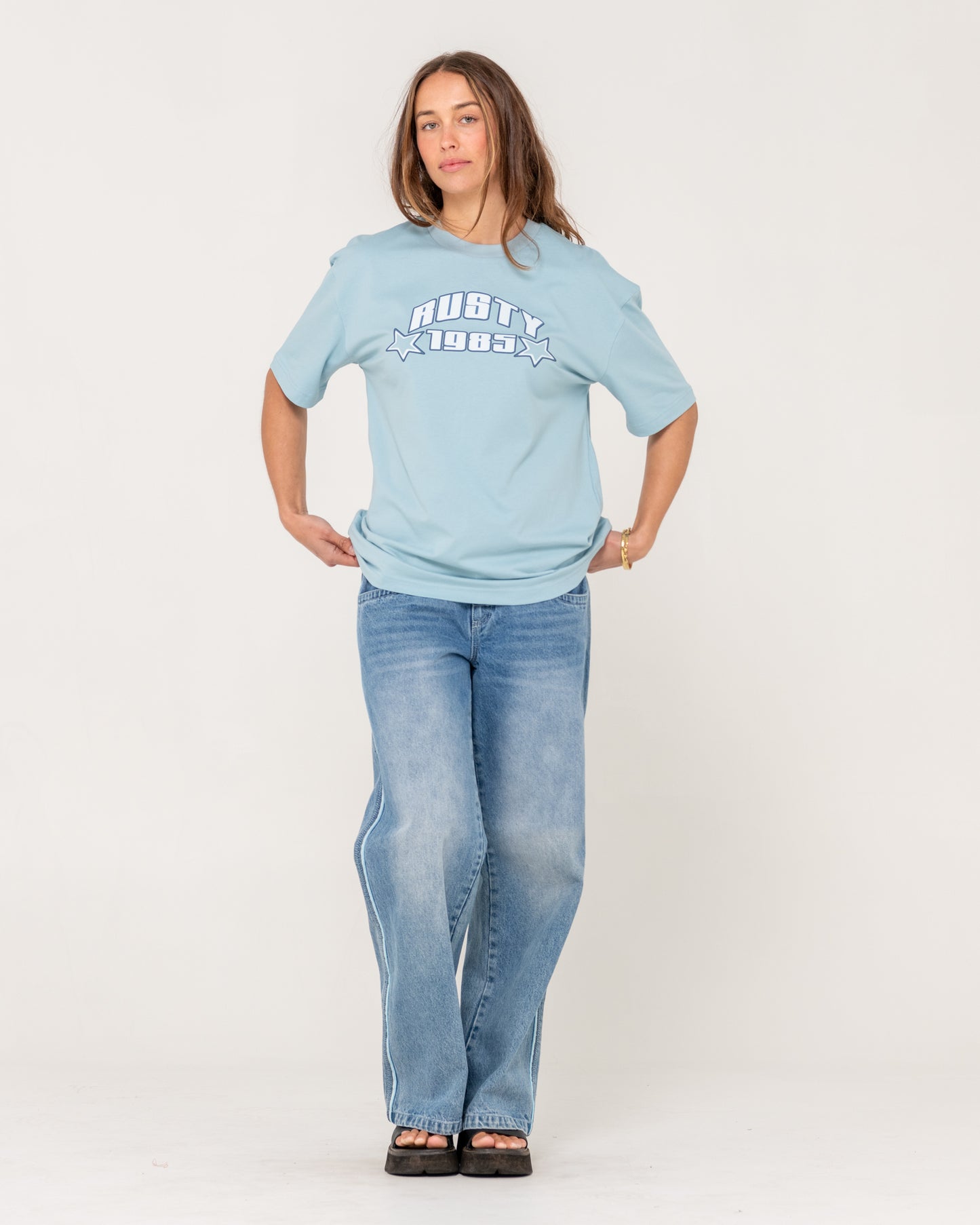 STAR SHINE OVERSIZE SHORT SLEEVE TEE