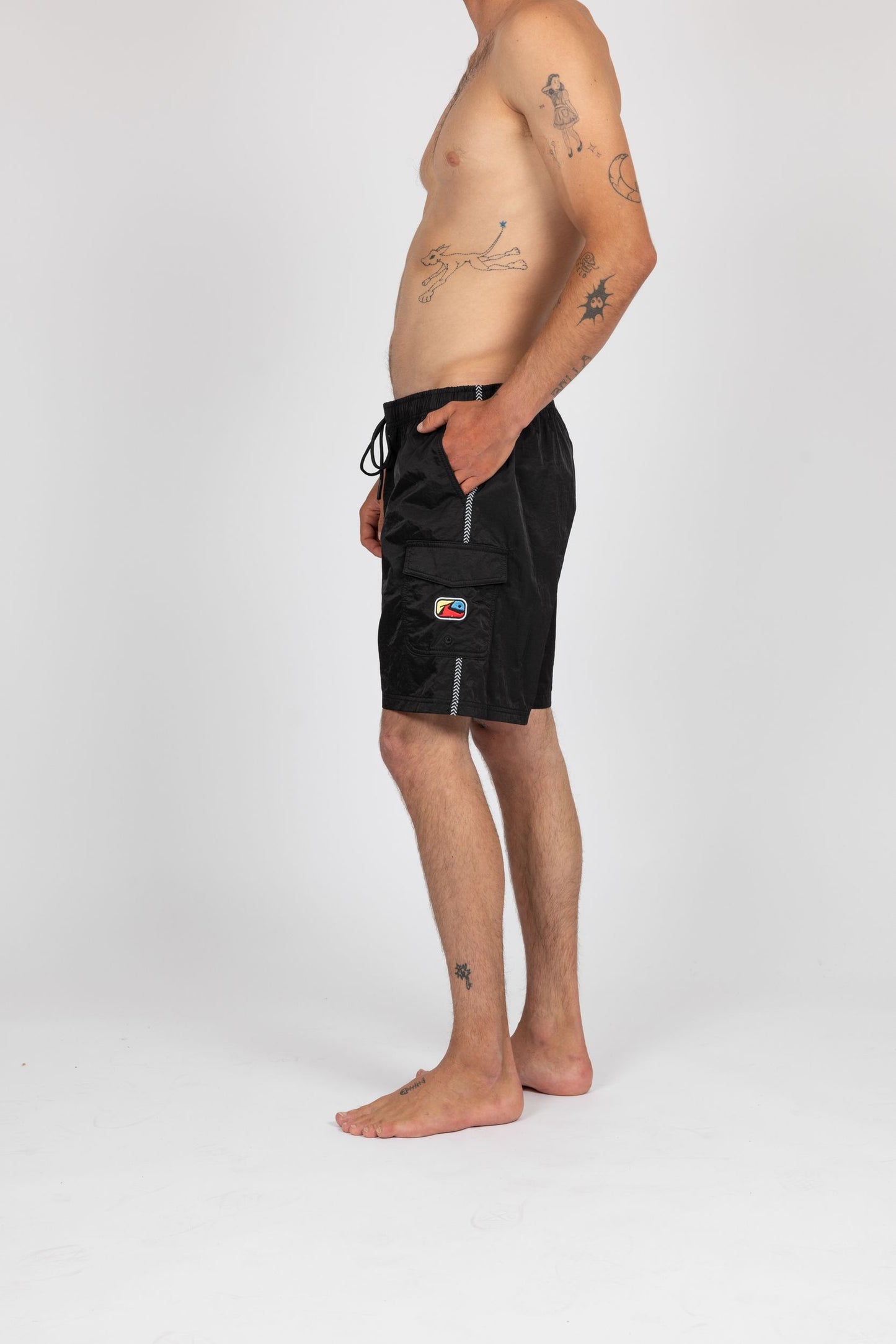 TRIPPED OUT ELASTIC BOARDSHORT