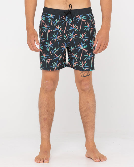 PSYCHE PALMS ELASTIC BOARDSHORT