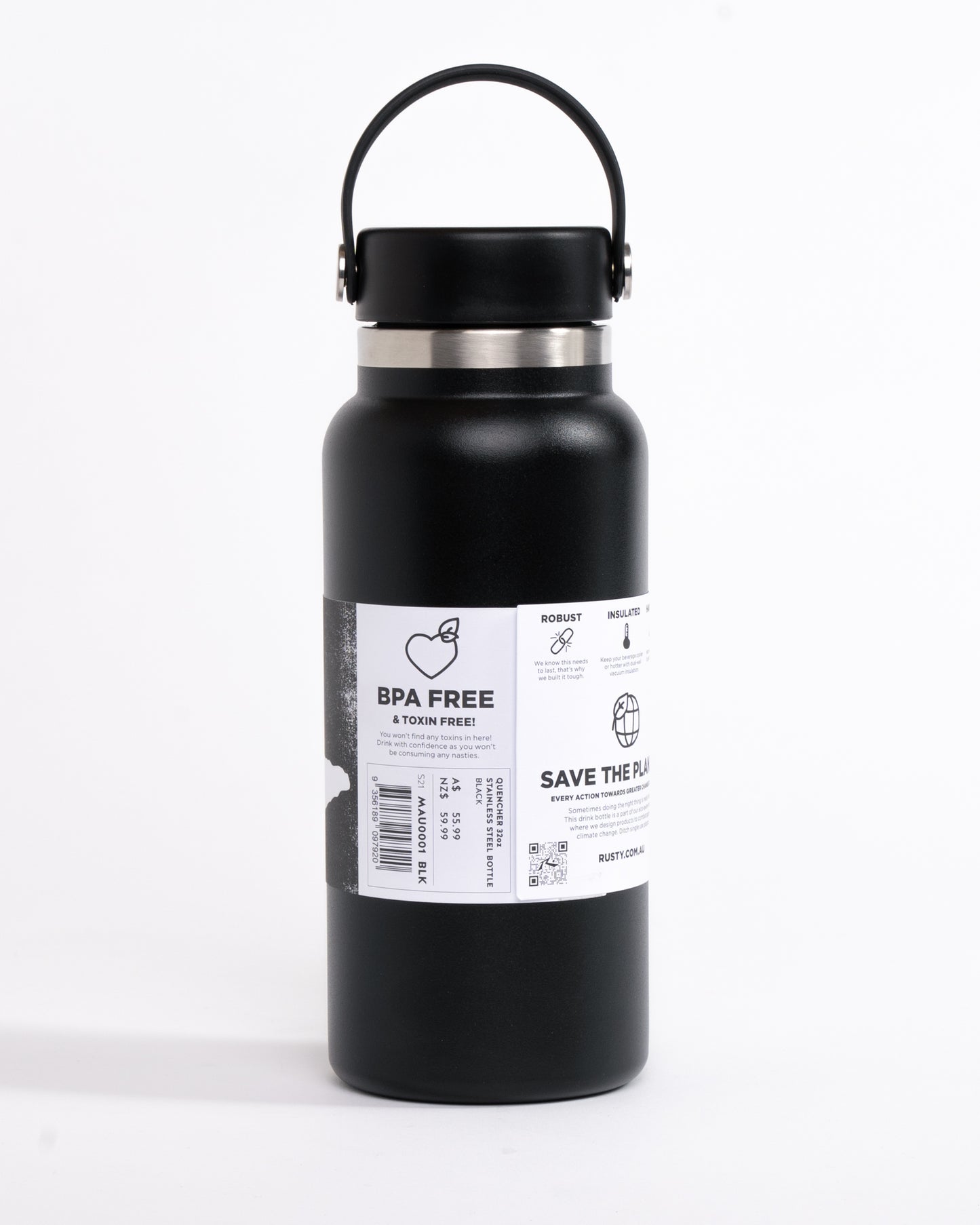 QUENCHER 32oz STAINLESS STEEL BOTTLE