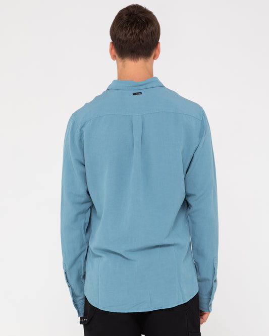 OVERTONE LONG SLEEVE LINEN SHIRT