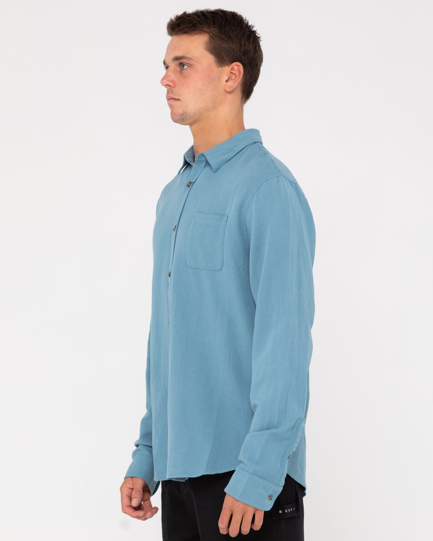 OVERTONE LONG SLEEVE LINEN SHIRT