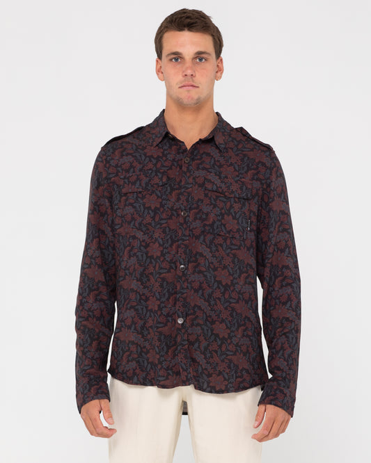 DARK BATIK UTILITY LONG SLEEVE SHIRT