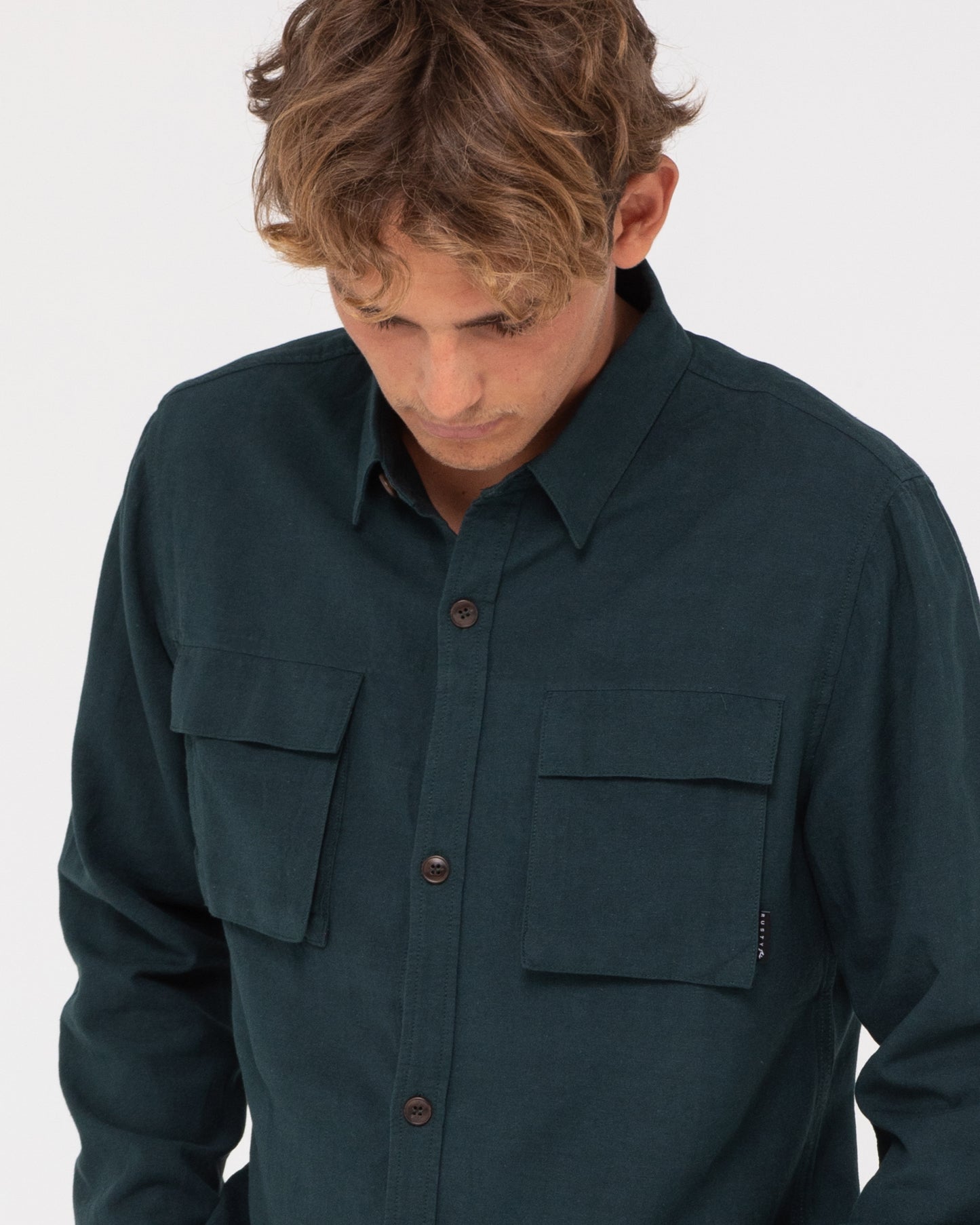 LINEN WORKWEAR LONG SLEEVE SHIRT