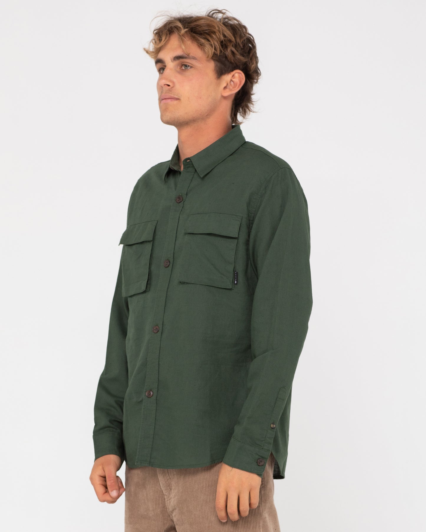 LINEN WORKWEAR LONG SLEEVE SHIRT