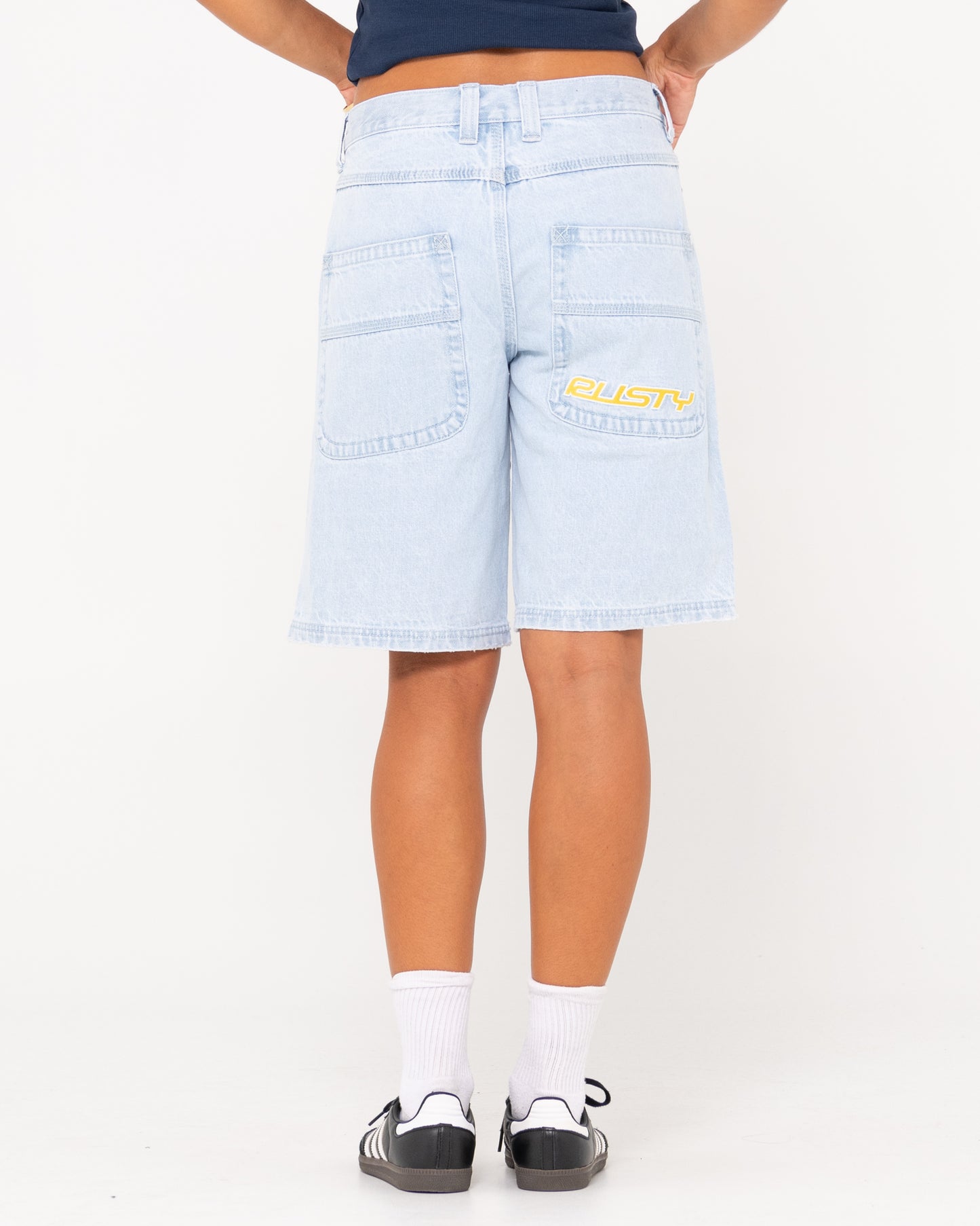 FLIP MOMMY LOW RISE WIDE LEG DENIM JORT