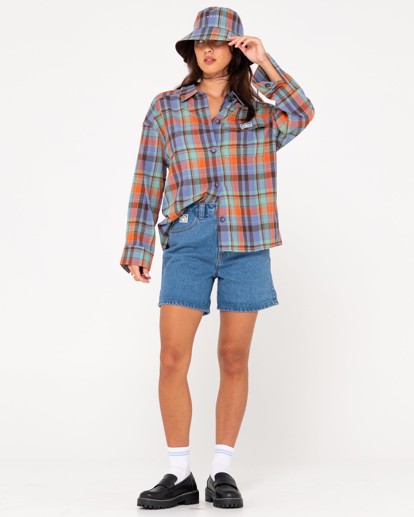 NOAH LONG SLEEVE PLAID OVER SHIRT