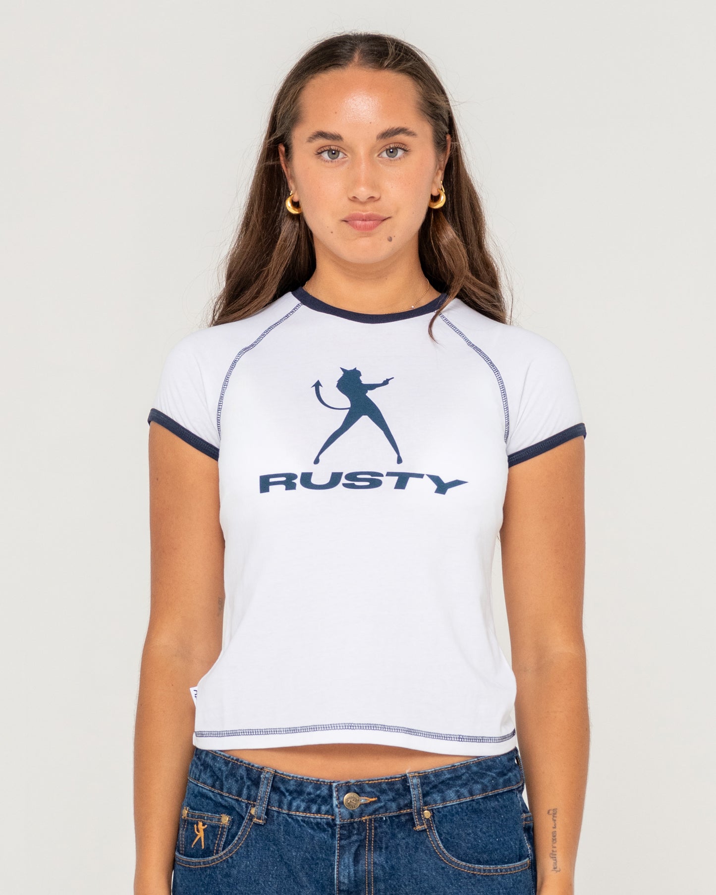 DELPHIE DEVIL RINGER MINI TEE