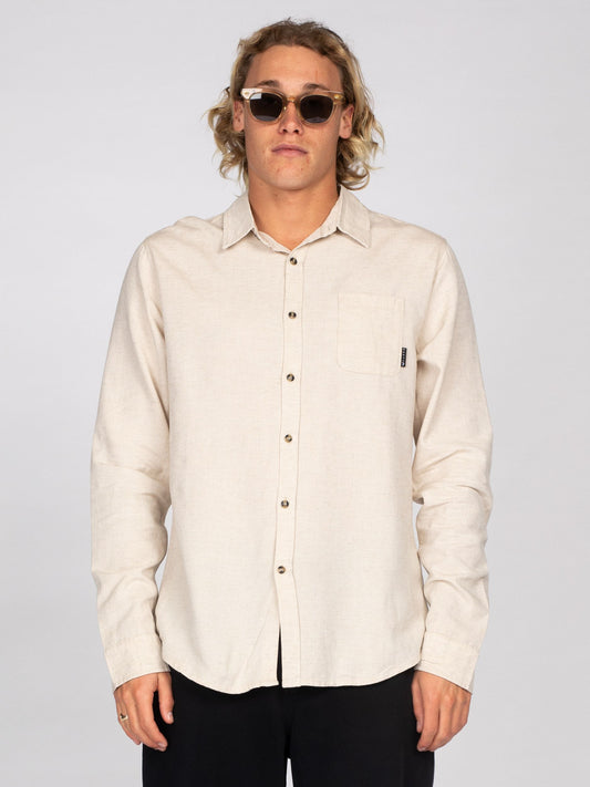 OVERTONE LONG SLEEVE LINEN SHIRT