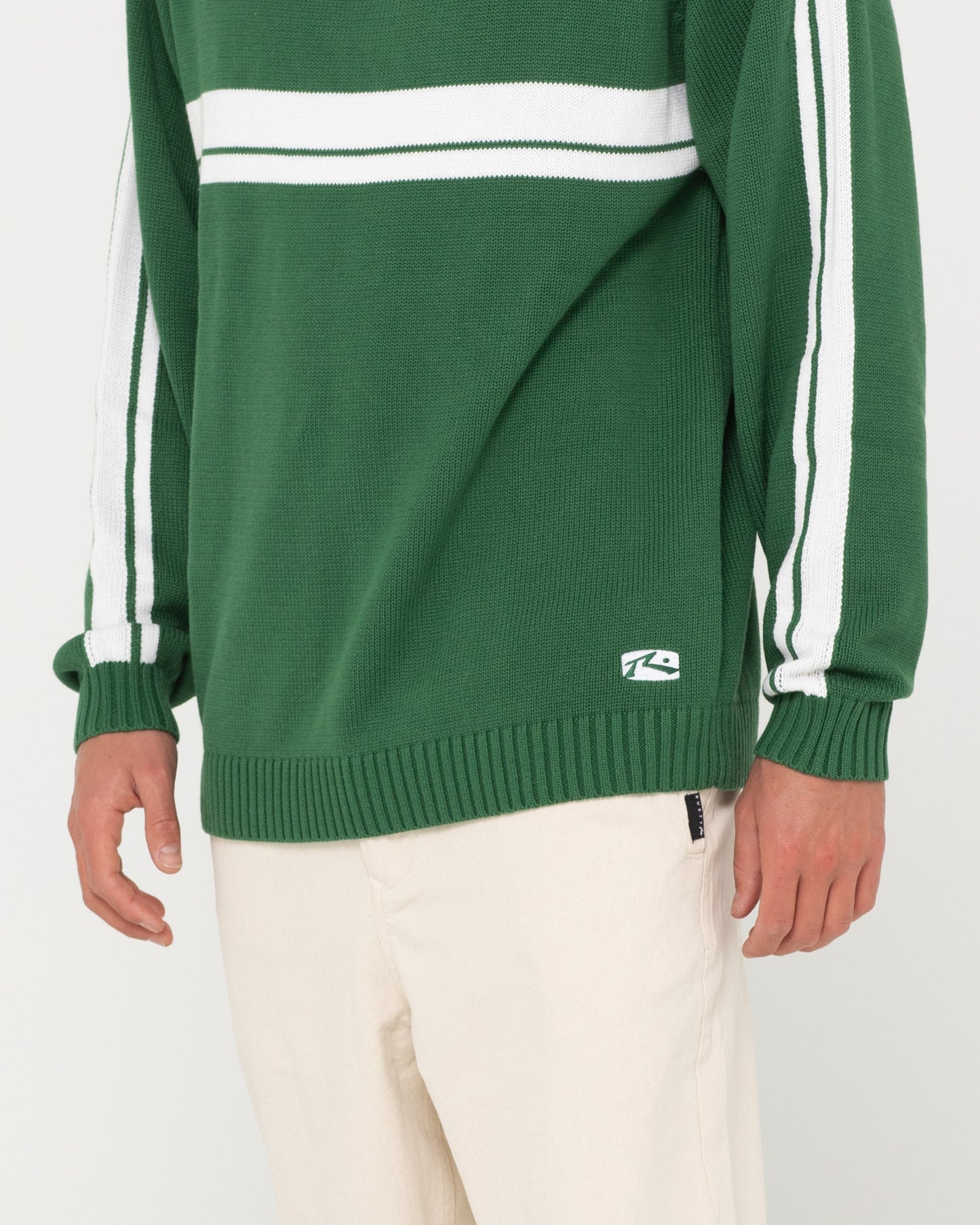 WHITE LINES KNIT SWEATER