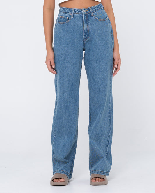 HIGH BAGGY JEAN - Sea Blue