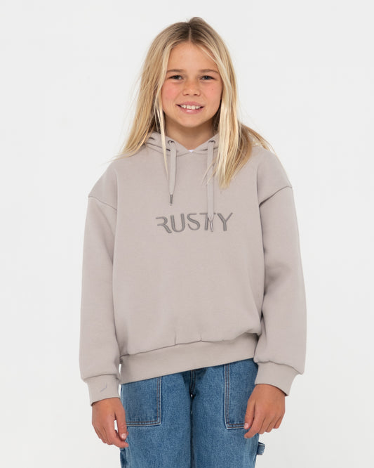 RUSTY SIGNATURE HOODED FLEECE GIRLS