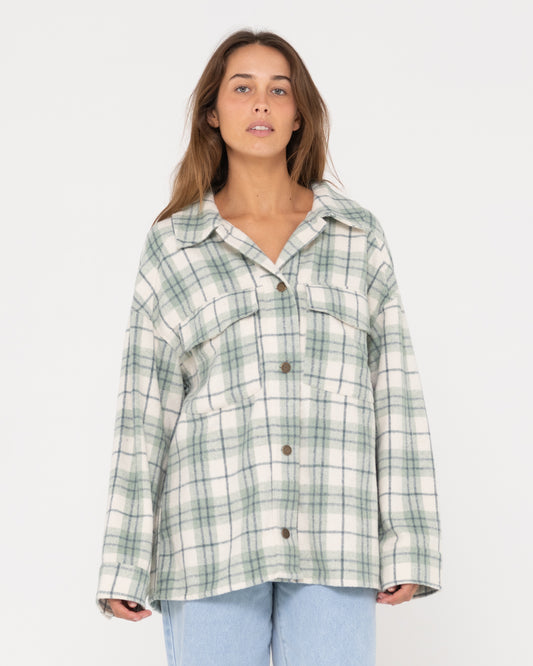 STEMMING LONG SLEEVE PLAID OVER SHIRT